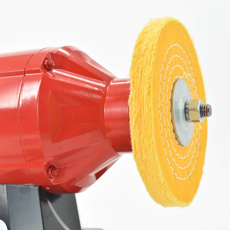 SCOTTCHEN Buffing Polishing Wheel Yellow 8 inch (50 Ply) for Bench Grinder 5/8" Arbor Hole - 1pcs - Image 5